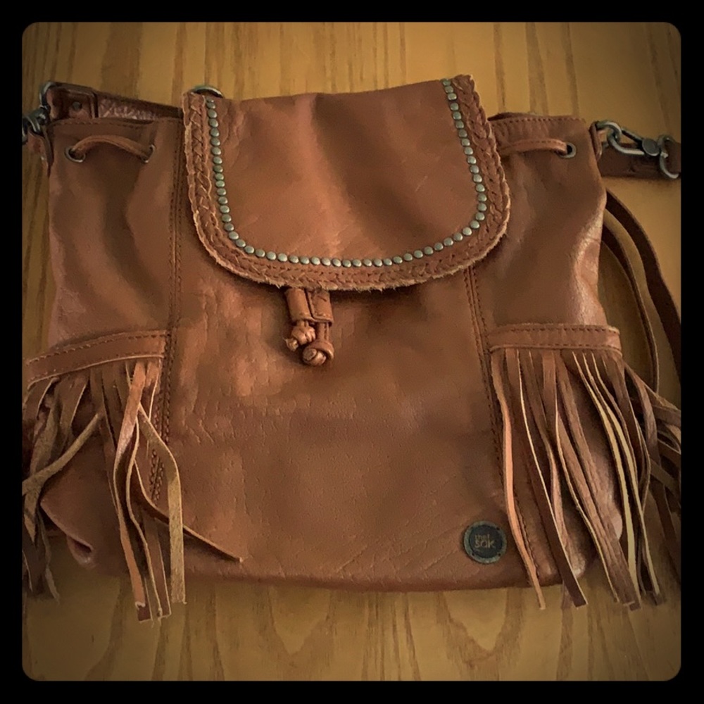 The Sac like new leather backpack/ crossbody.